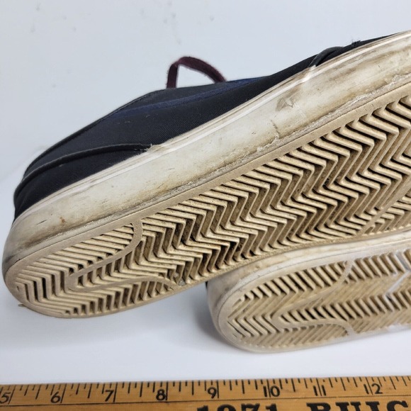 Nike SB Zoom Stefan Janoski Shoes Black Swoosh Logo Low Top Size 8.5 Academia - Picture 7 of 15